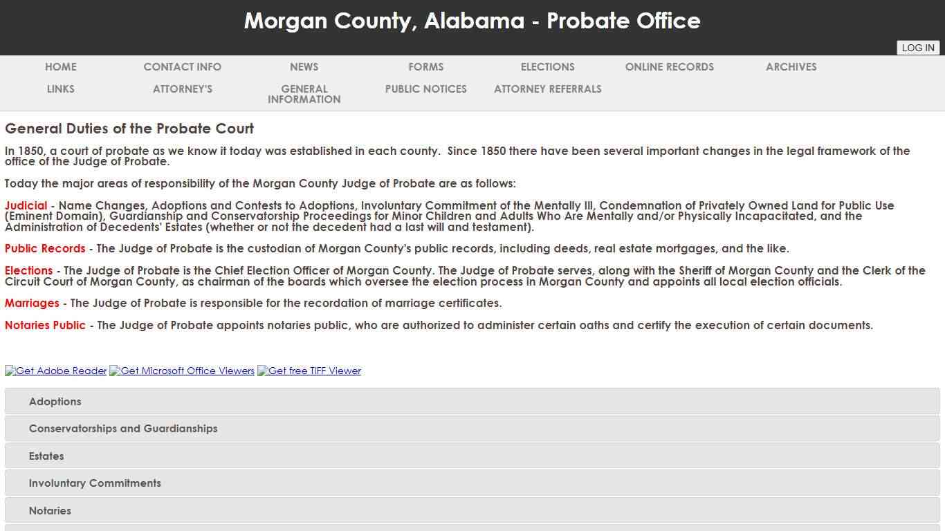 Morgan County, Alabama - Probate Office ImagePro System